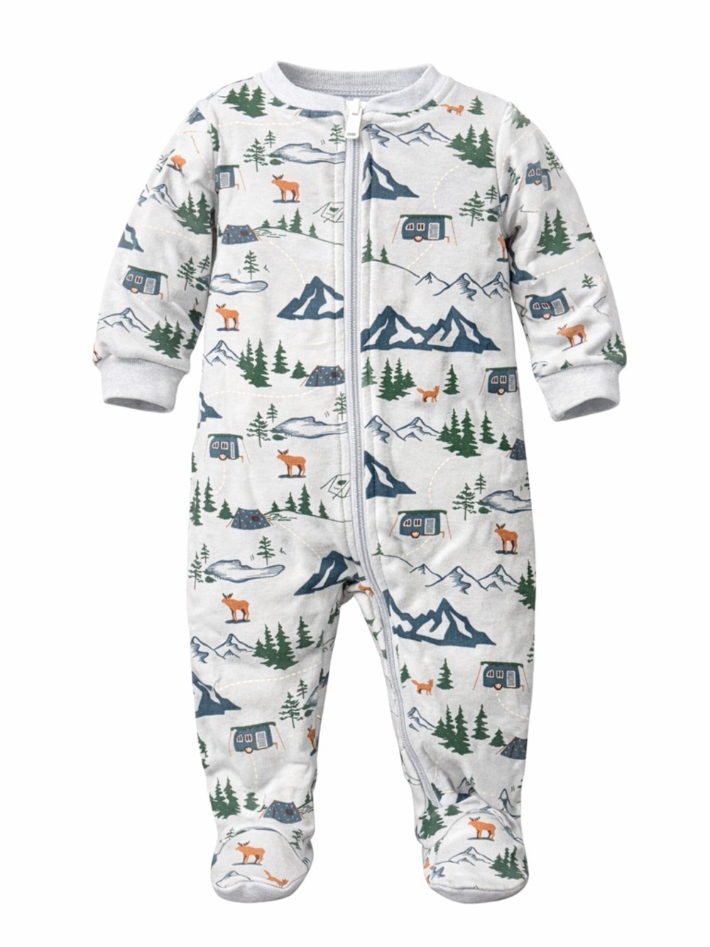 NB Mountain Camping Footed One-Piece Pajamas - mid